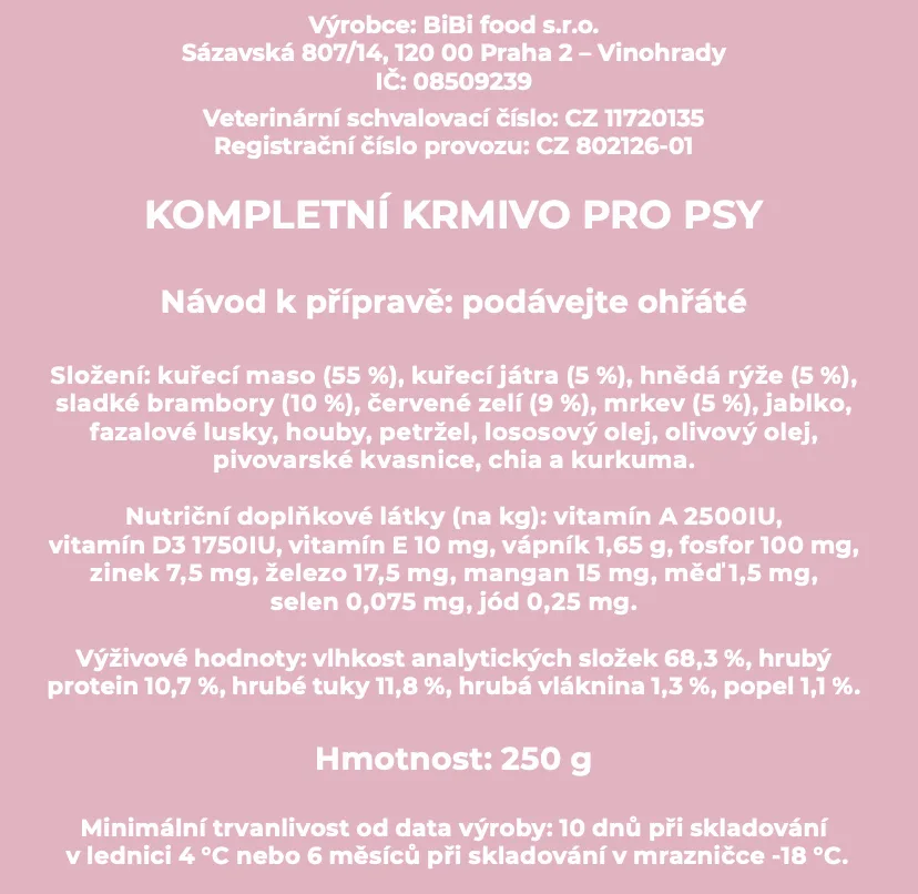 Kura z dvora - varené psie jedlo