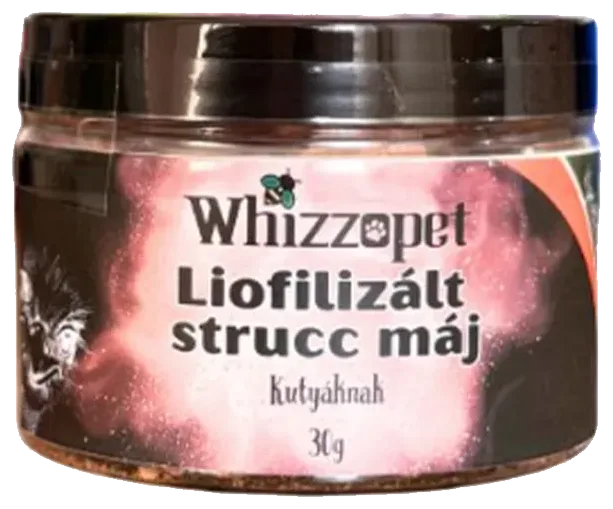 Lyofilizovaná maškrta z pštrosích pečení