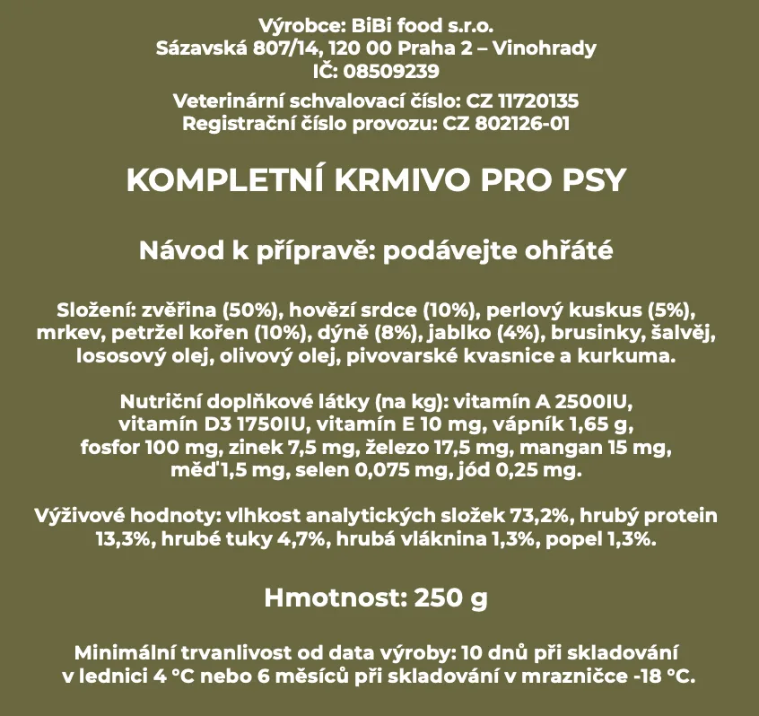 Zverinový piknik - varené psie jedlo