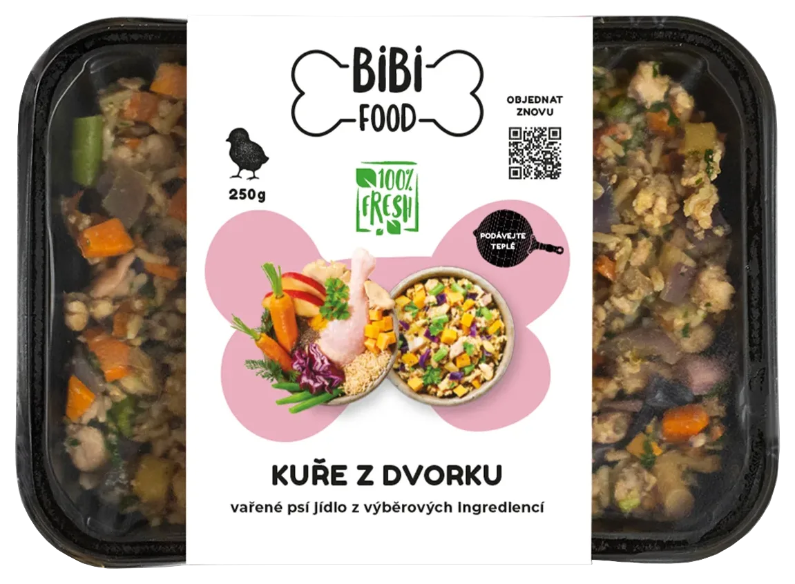 Kura z dvora - varené psie jedlo