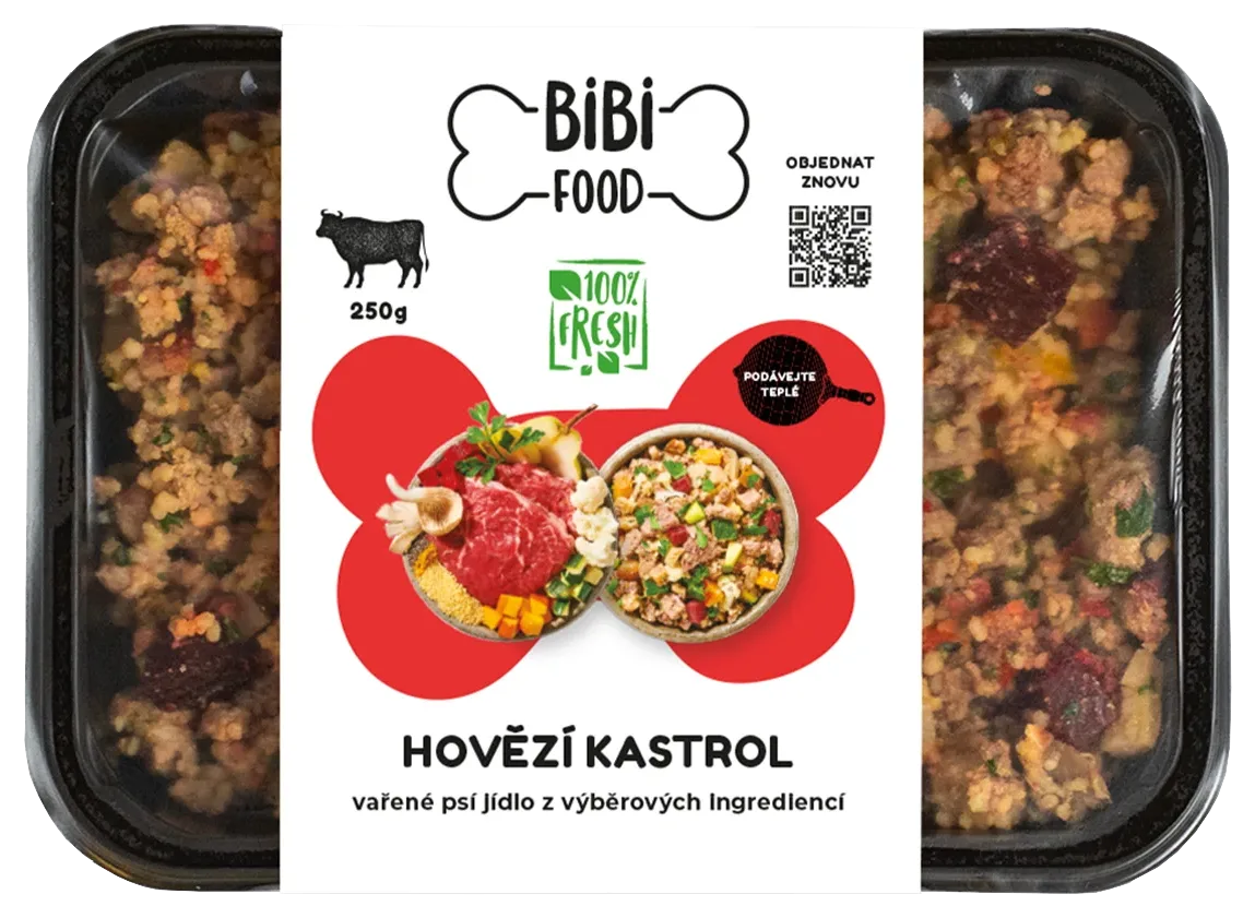 Hovädzí kastrol - varené psie jedlo
