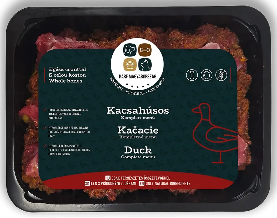 Kačacie menu s celou kosťou