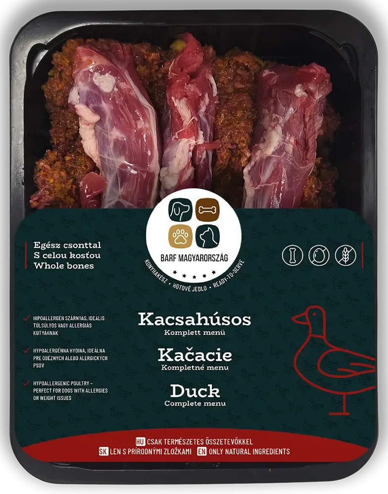 Kačacie menu s celou kosťou