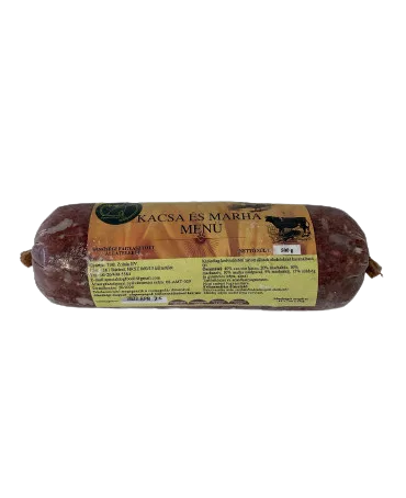 Menu z kačky a hovädzieho mäsa